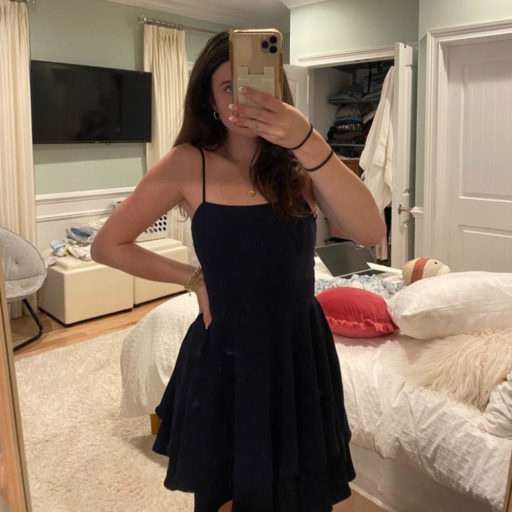 Navy Blue Short Dress